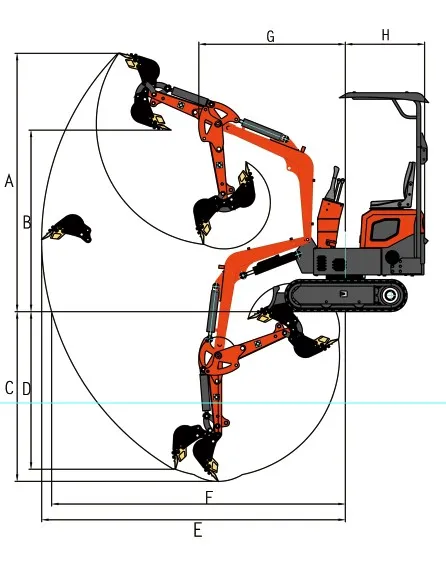 0.8 Ton 1 Ton Mini Excavator Lq10 with Cheap Price for Sale