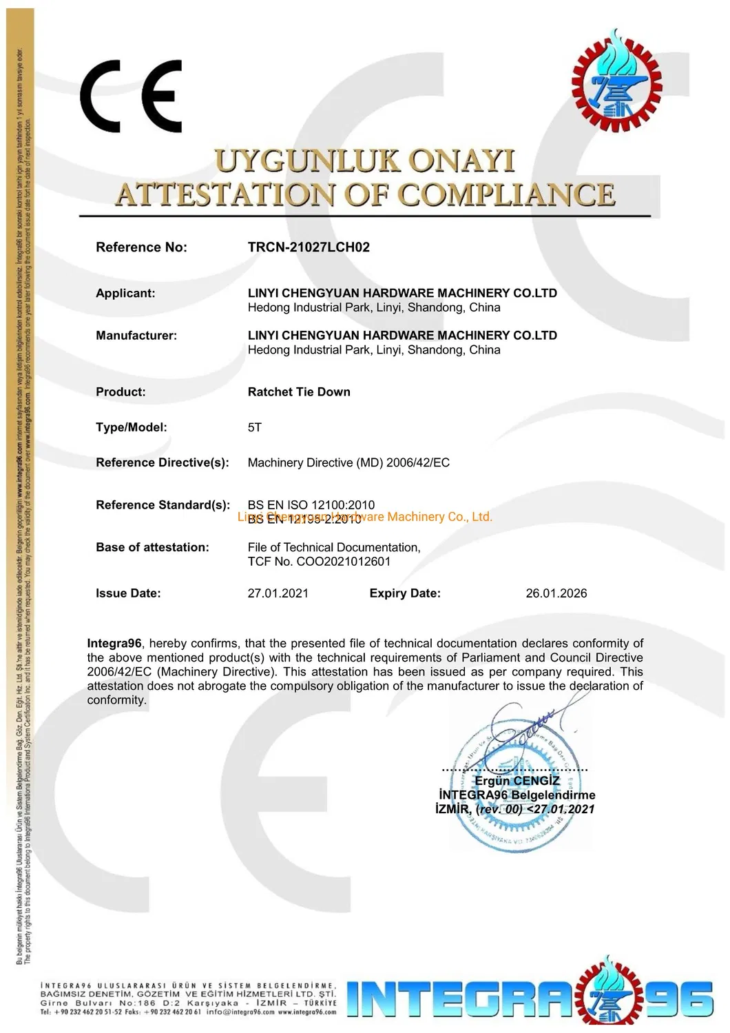 1-10t Safety Flat Eye Webbing Belt Straps Lifting Sling