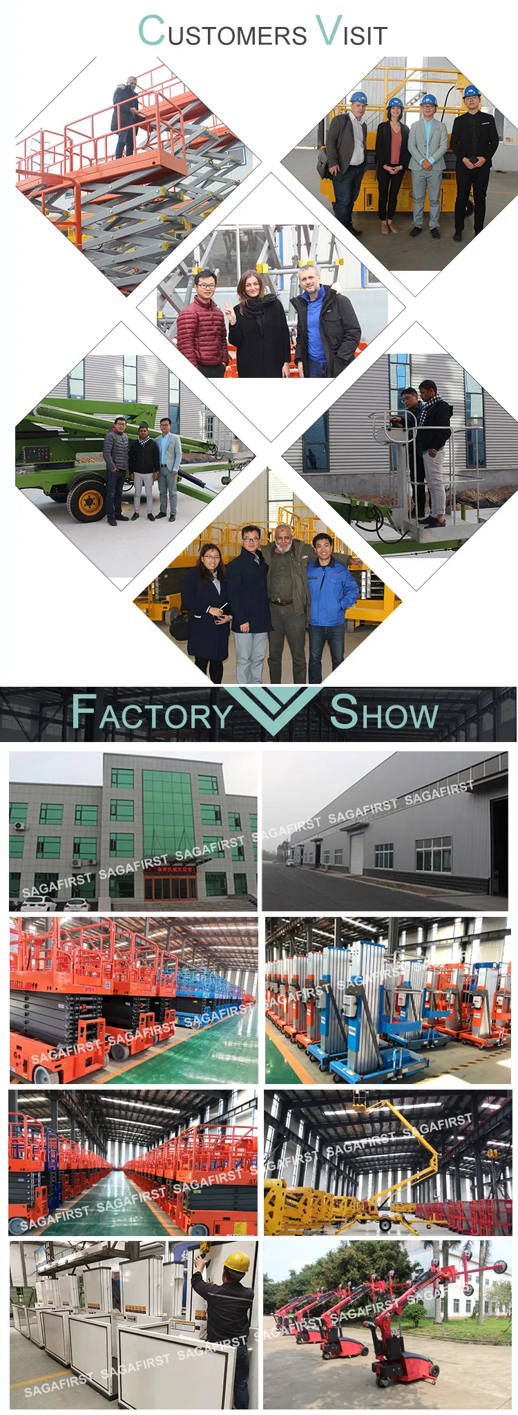 1000kg Load Capacity Mobile Electric Scissor Lift with Ce