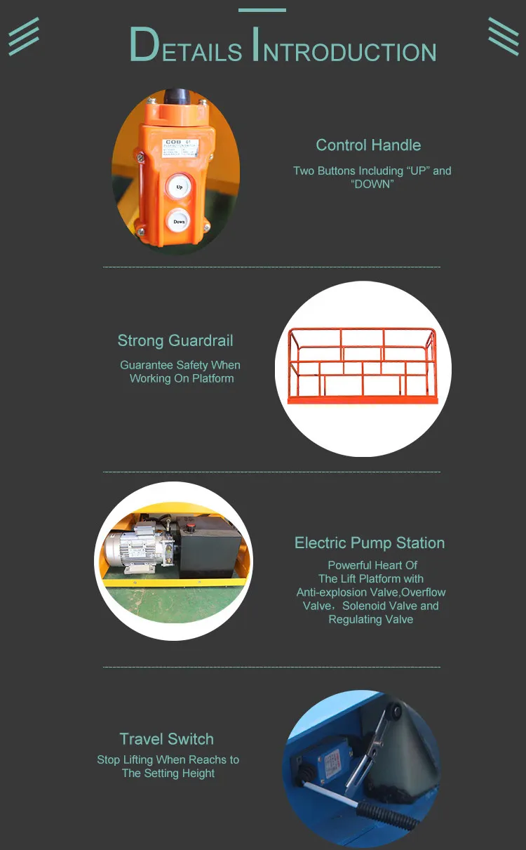 1000kg Load Capacity Mobile Electric Scissor Lift with Ce
