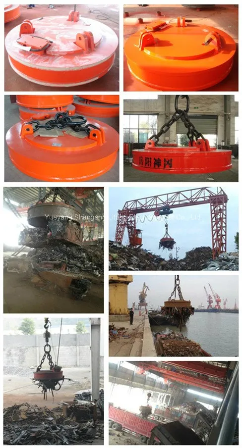 1000kg Scraps Hoist Crane Lifting Magnet
