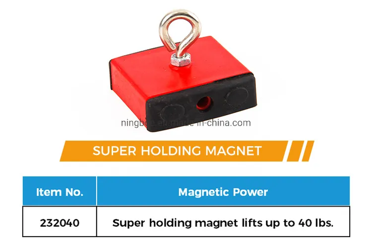 150 Lbs Underwater Fishing Magnet Holding and Retrieving Holding Magnet with Eyebolt