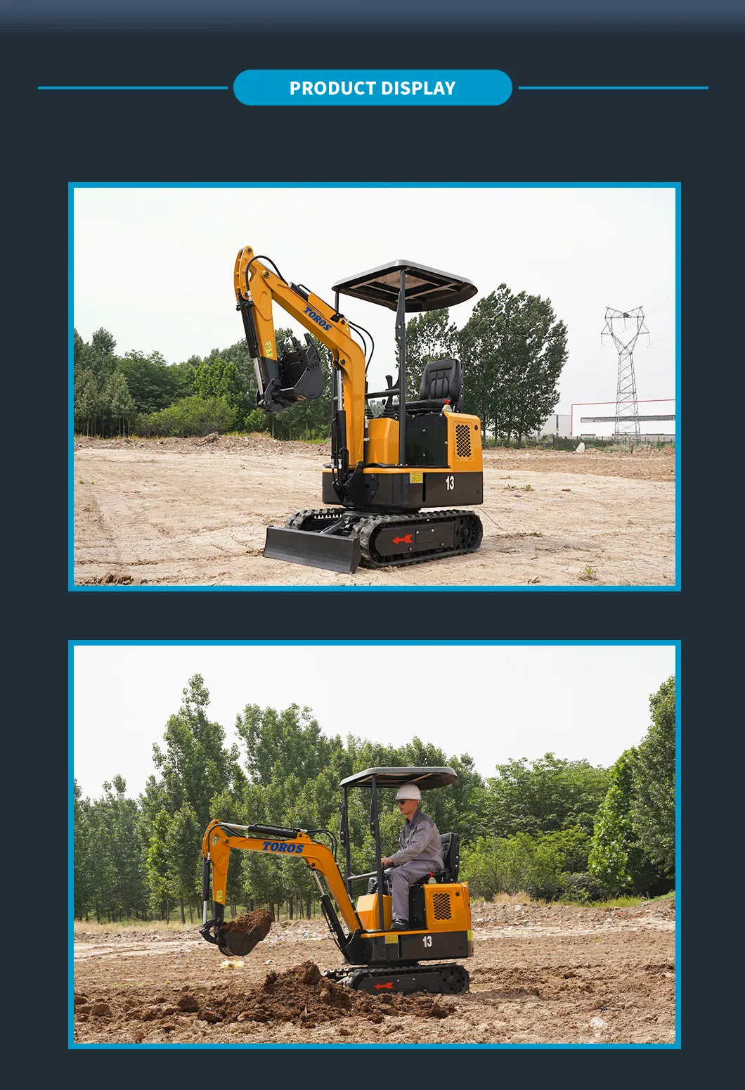 1t Small Excavator Crawler Mini Digger