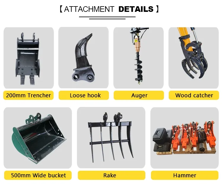 2 Ton High Quality Mini Excavator Small Ditch Digging Tool New Machinery Excavator Digger