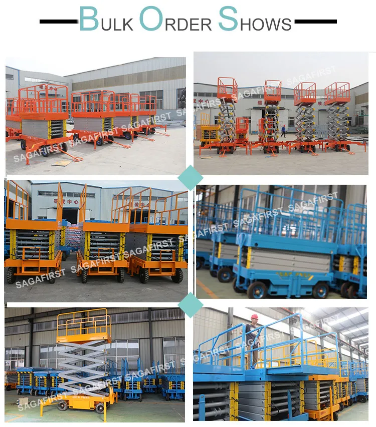 2000kg Mini Mobile Electric Scissor Hydraulic Platform Lift