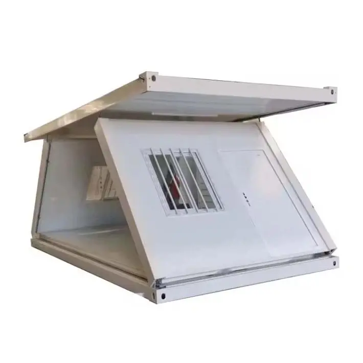What are the transport and logistics advantages of a 20ft folding office over standard containers