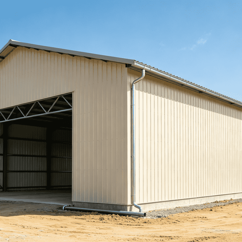 Which Bolted or Welded Design Works Better for a Rain Resistant Prefab Steel Frame Warehouse