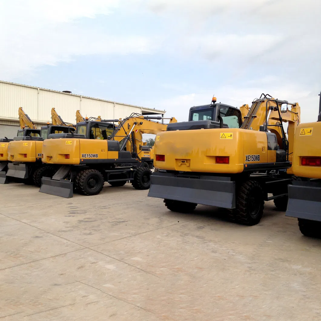 21 Ton Hydraulic Digger Excavator Xe210wb Mini Digger Wheel Excavator for Sale