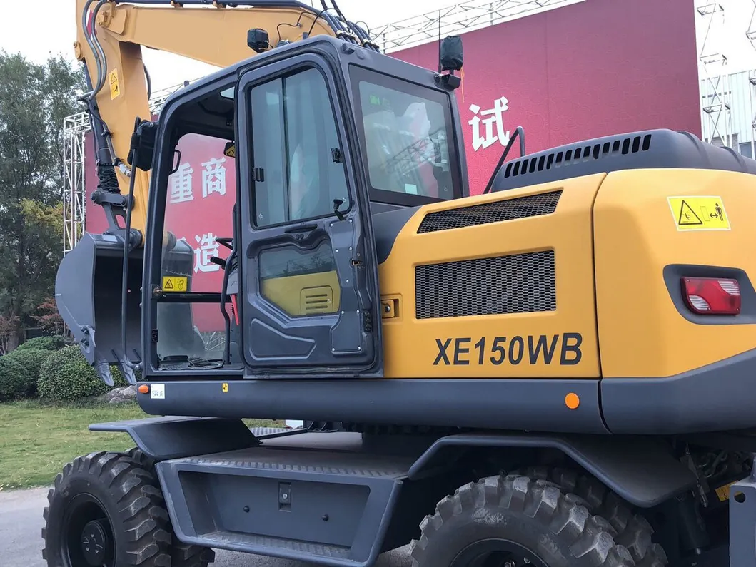 21 Ton Hydraulic Digger Excavator Xe210wb Mini Digger Wheel Excavator for Sale