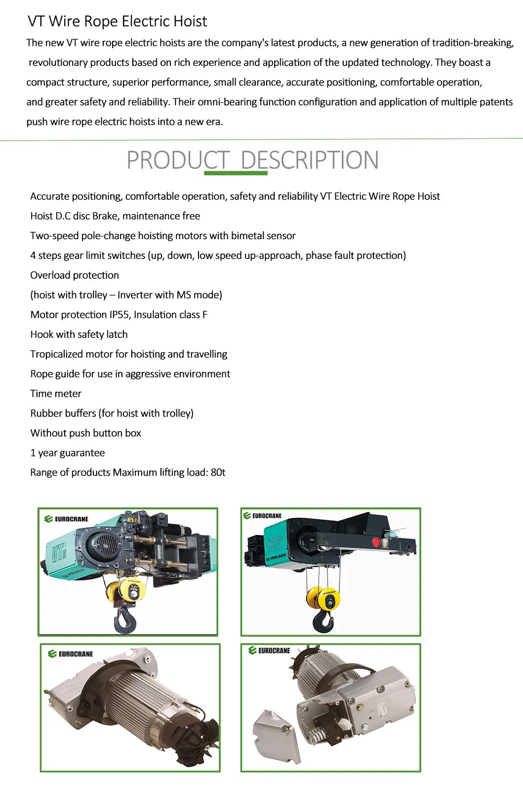 220V 500kg PA Type Drywall Panel Hoist Usage Electric Power Mini Wire Rope Hoist