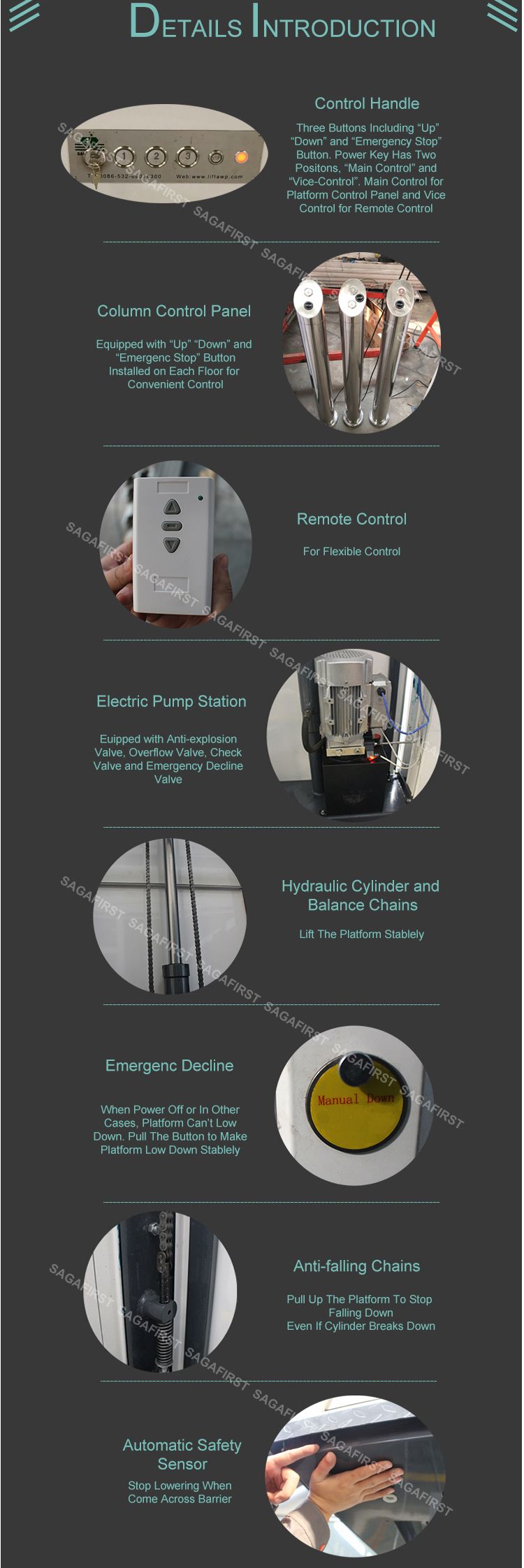 250kg Hydraulic Lift Home Elevator Lifts for Residential Homes Interior Lift