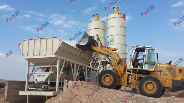 25cbm, 35cbm, 50-60cbm, 75cbm, 100-120cbm/H Mobile Concrete Mixing Plant with Simens PLC and Schneider Electrical