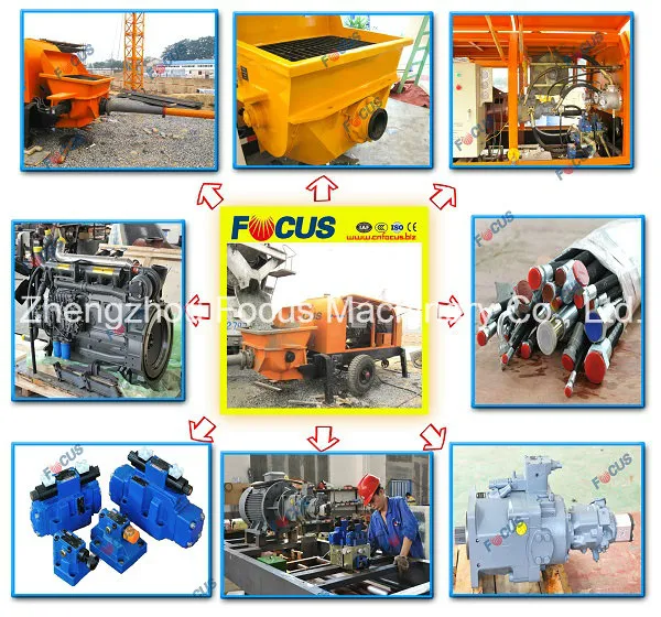 30m3/H - 80m3/H Pompe a Beton, Trailer Concrete Pump