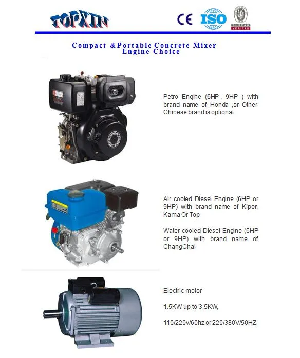 350 Liters Industrial Use Diesel Engine Cement Mixer