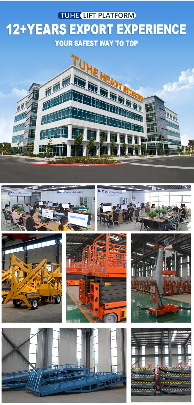 380kg Height Electric Hydraulic Mobile Scissor Lift Platform