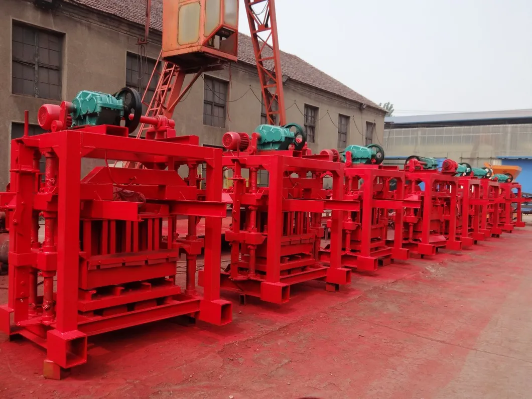 4-40 Semi Automatic Concrete Brick/Block Machine Production Line