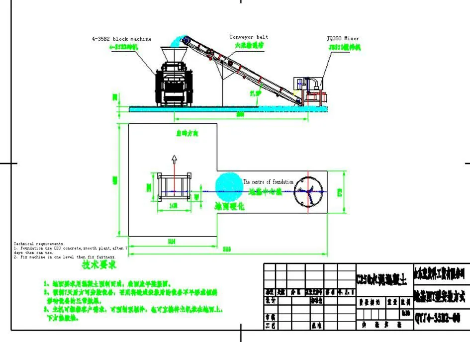 4-40 Semi Automatic Concrete Brick/Block Machine Production Line