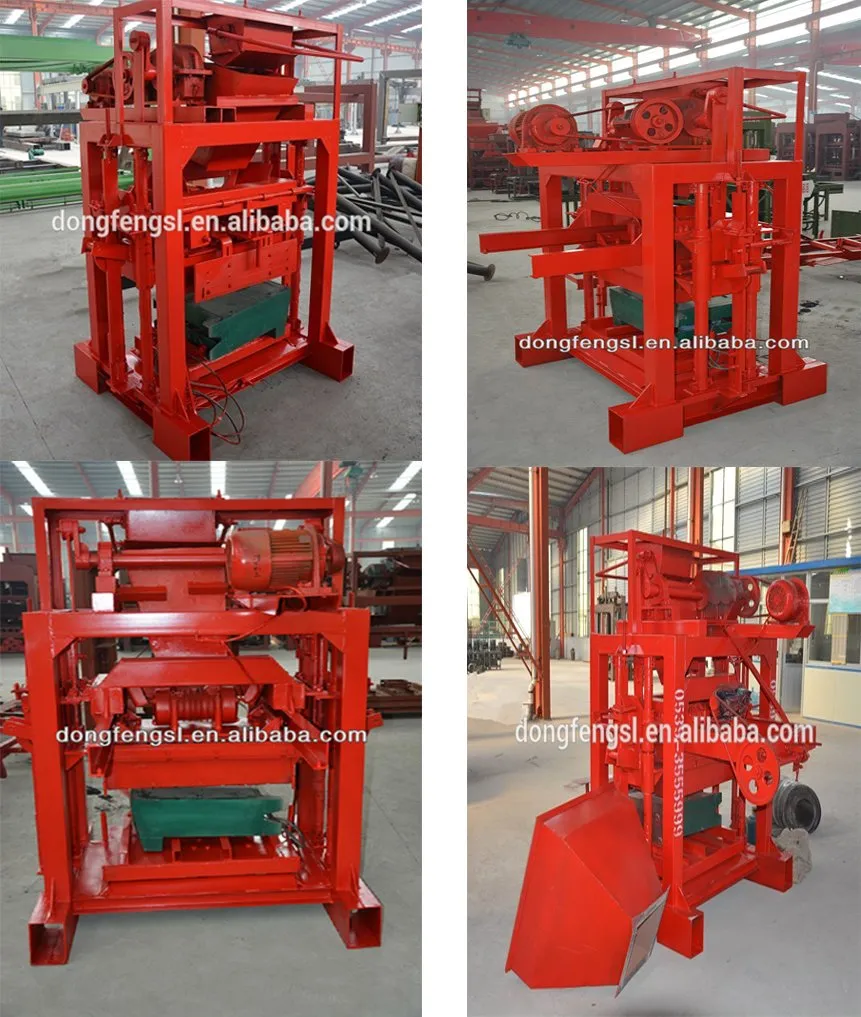 4-40 Semi Automatic Concrete Brick/Block Machine Production Line