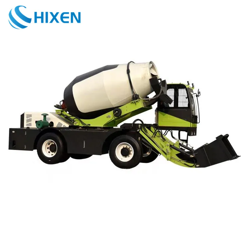 4 Cbm Concrete Mixer Truck for Sale Self Loading Automatic Feeding Mixer