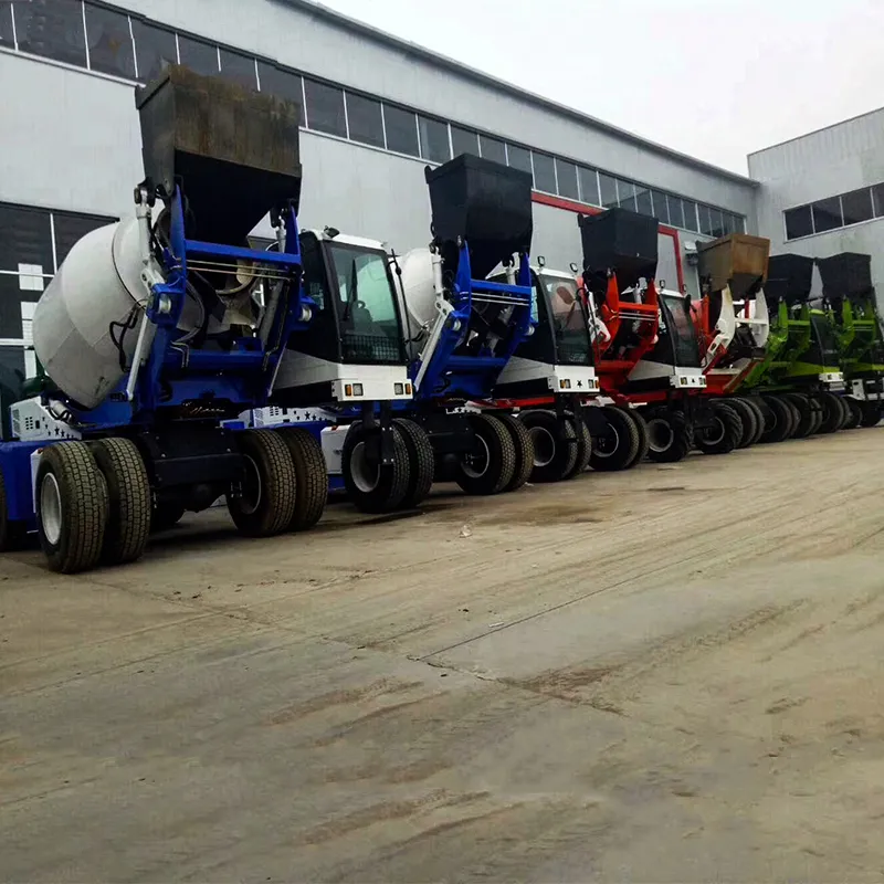 4 Cbm Concrete Mixer Truck for Sale Self Loading Automatic Feeding Mixer