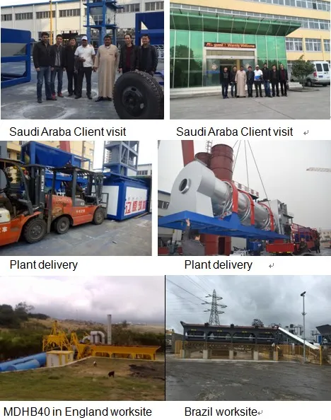 40L-175L Per Hour Bitumen Mixer Mobile Asphalt Mixing Plant