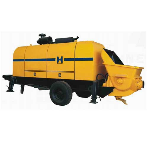 50m3/H Electric Hydraulic Mounted Trailer Mixer Concrete Pump Hbt50.13.130RS