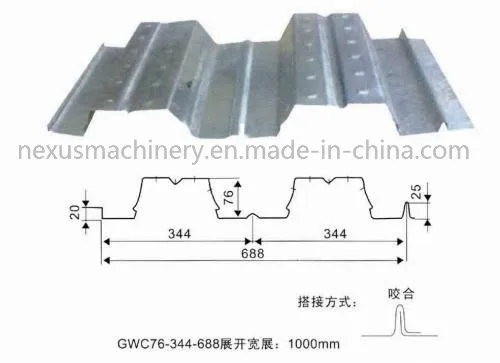 688 Metal Decking Sheet Roll Forming Machine/Fully Electric Automatic Deck Floor Roll Forming Machine