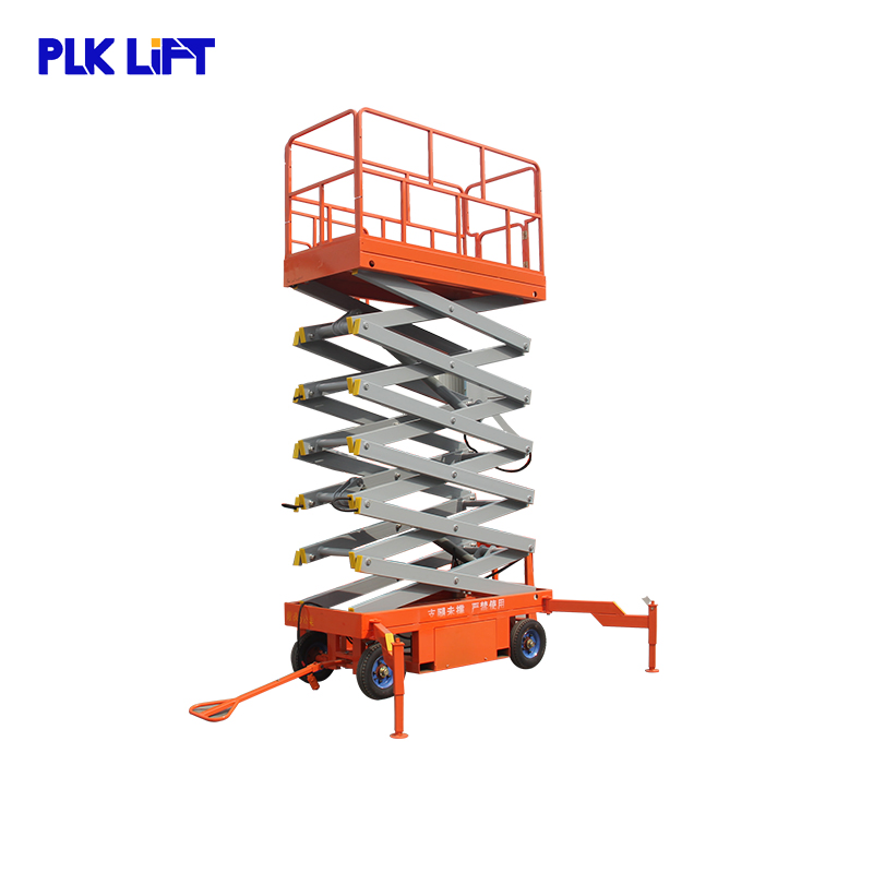 6m 8m 10m Semi Electric Manual Scissor Lift Aerial Man Lift