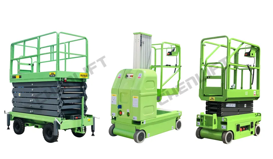 8 Meters Aluminum Alloy Aerial Lift Double Mast Man Lifts