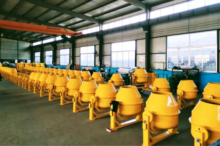 800L Hydraulic Portable Concrete Mixer with Hooper