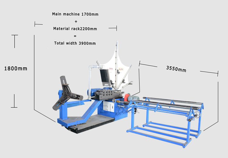 Air Spiral Ventilation Duct Machine