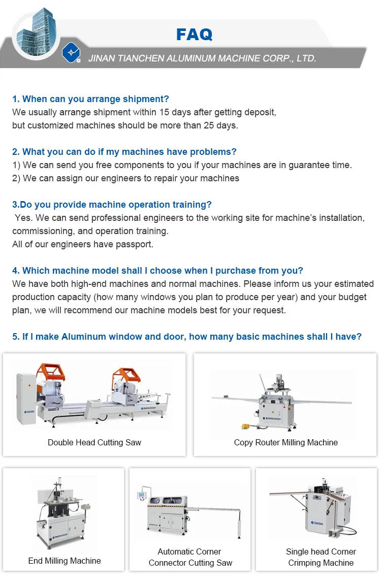 Aluminium Profile CNC Cutter Machine Price Window Machinery Automatic Aluminum Window Profile Cutting Center