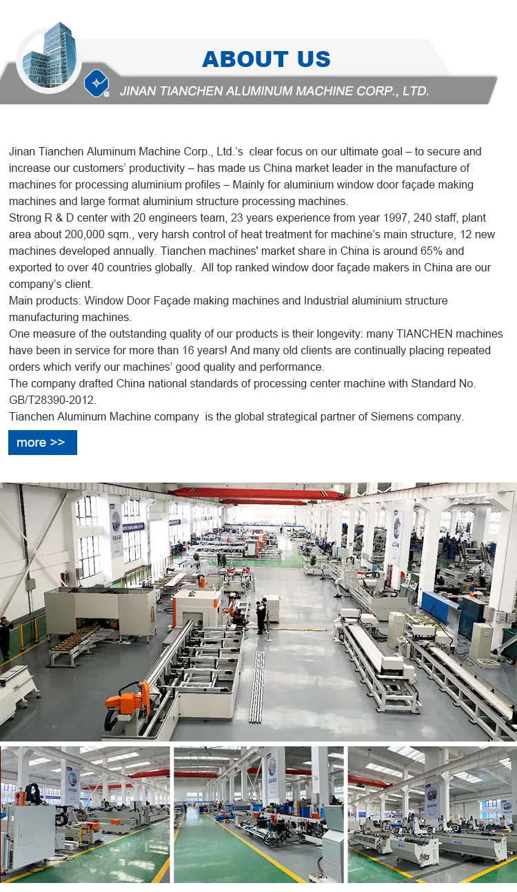 Aluminium Profile CNC Cutter Machine Price Window Machinery Automatic Aluminum Window Profile Cutting Center