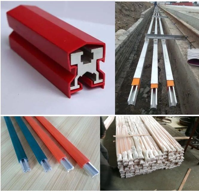 Aluminum Enclosed Rail Conductor Bar Crane Busbar