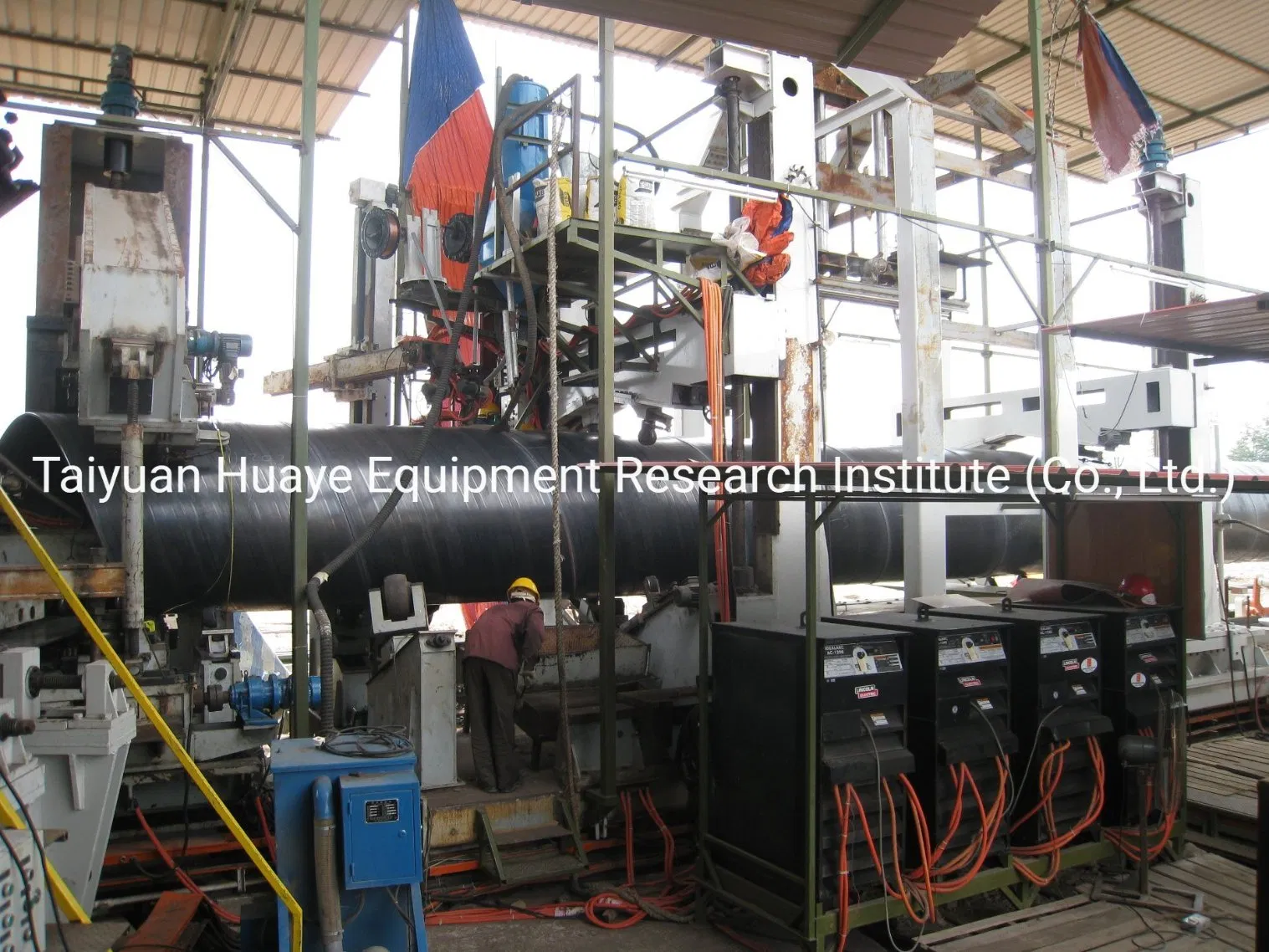 API Rear Swing Type of Spiral Pipe Making Equipment
