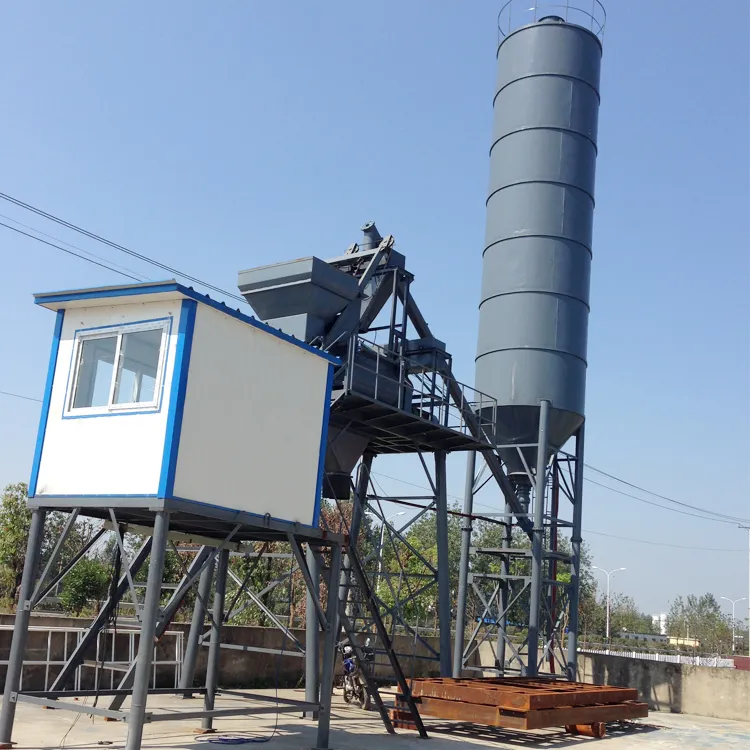 Automated Electric Mobile Concrete Batch Mixing Plant