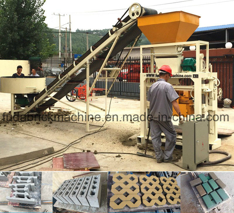 Automatic Semi-Automatic Paving Stone Hollow Hydraulic Building Material Paving Block Forming Making Concrete Brick Machine