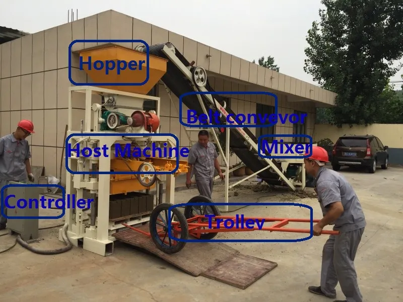 Automatic Semi-Automatic Paving Stone Hollow Hydraulic Building Material Paving Block Forming Making Concrete Brick Machine