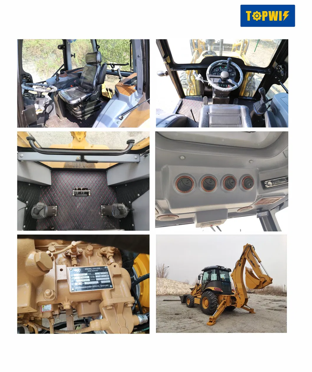Backhoe Wheel Loader Xc870K Mini Tractor with Price for Sale