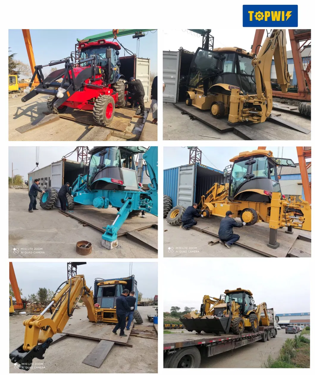 Backhoe Wheel Loader Xc870K Mini Tractor with Price for Sale