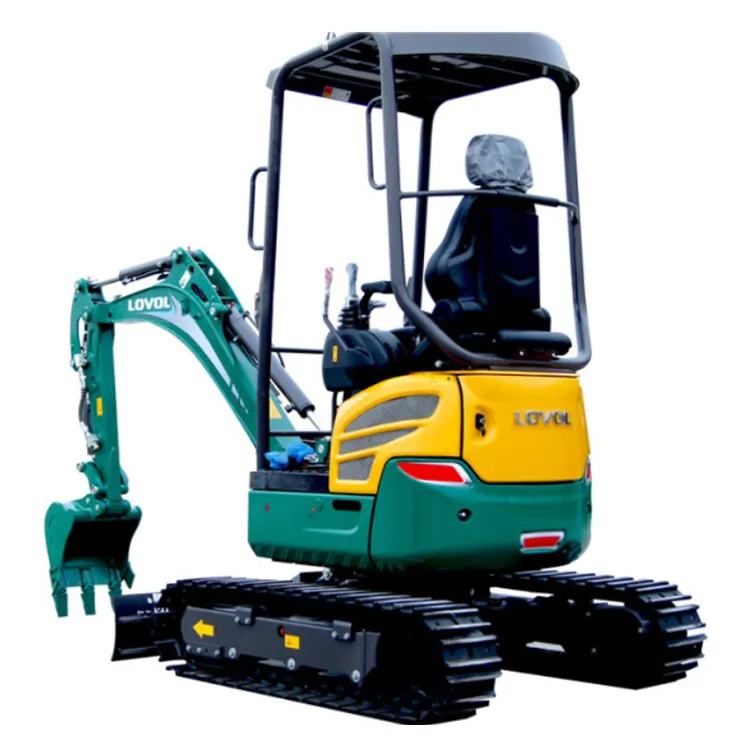 Best Quality Lovol 1.8 Ton Mini Crawler Excavator with Rubber Track Micro Digger Small Excavators Fr18e2-U