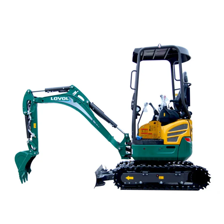 Best Quality Lovol 1.8 Ton Mini Crawler Excavator with Rubber Track Micro Digger Small Excavators Fr18e2-U
