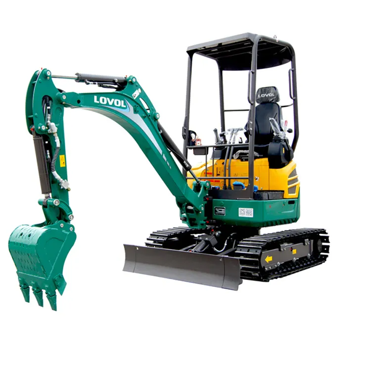Best Quality Lovol 1.8 Ton Mini Crawler Excavator with Rubber Track Micro Digger Small Excavators Fr18e2-U