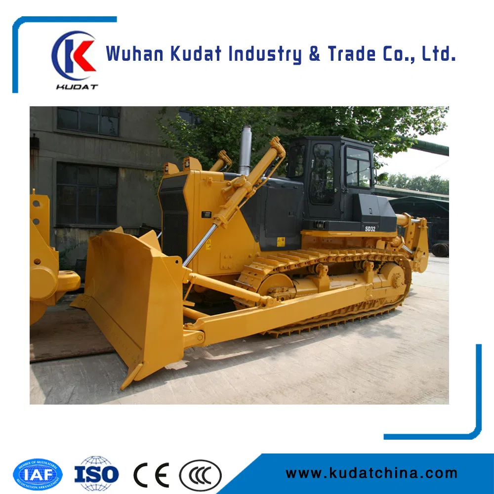 Big Crawler Bulldozer Equipped with S-Blade and Single Shank Ripper