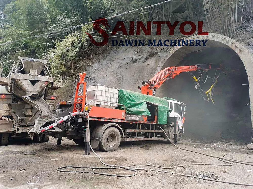 Boom Slewing Radius 1.8m Spraying Height 9m Wet Concrete Shotcrete Pump Robot