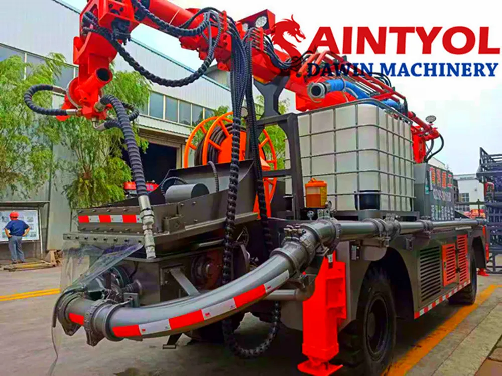 Boom Slewing Radius 1.8m Spraying Height 9m Wet Concrete Shotcrete Pump Robot