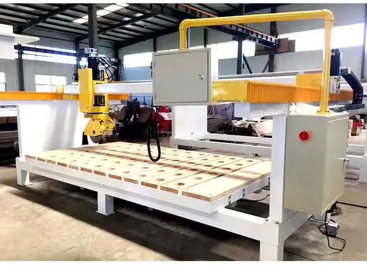 Bridge Saw Stone Shape Milling 3D Edge Profiling Marble Granite Quarz Arc Cutting CNC Machine