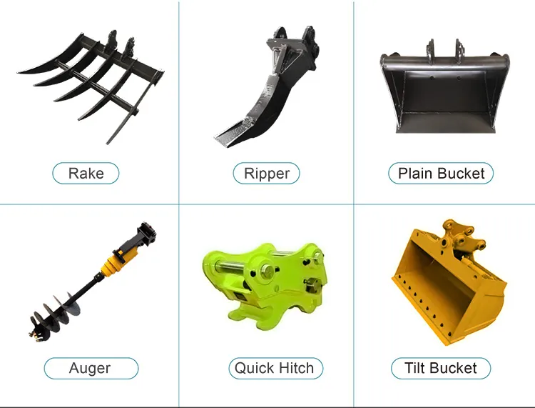 CE 1 Ton Mini Digger Excavator Mini Digger Sale Popular Mini Crawler Excavator Garden Design Digging Work