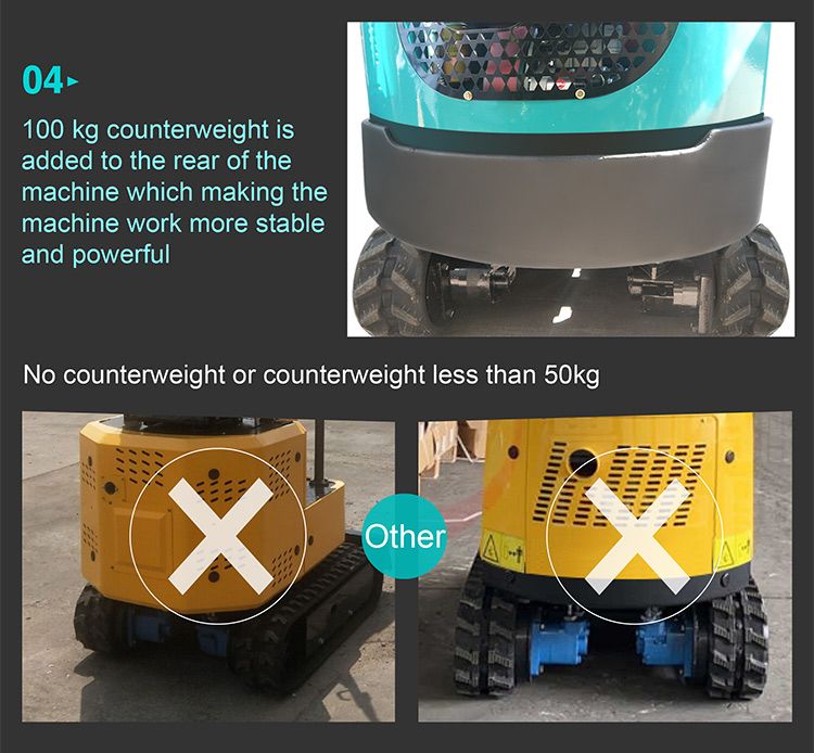 CE Approved 1000kg Excavator Mini with Euro5 Koop Engine