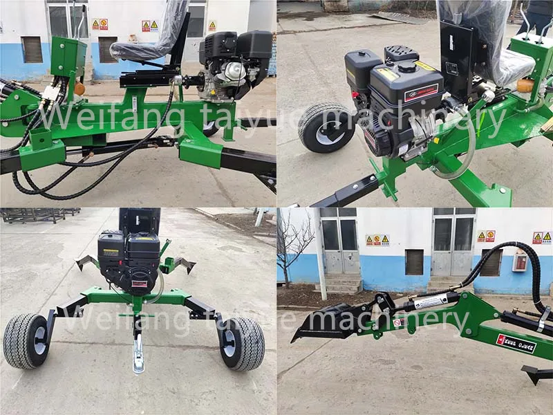 CE Certificated 9HP Petrol Engine ATV Backhoe Excavator, Towable Excavator